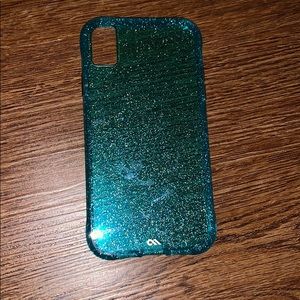 Blue glitter Casemate case for iphone XR